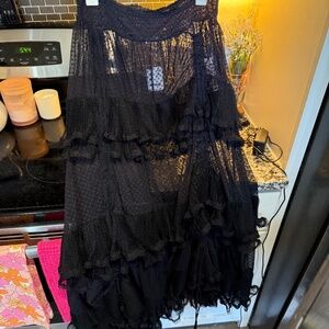 Free People sheer skirt